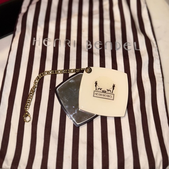 Henri Bendel RARE Debutante Foldover Croc Embossed Suede Leather Clutch (EUC) - Picture 11 of 13